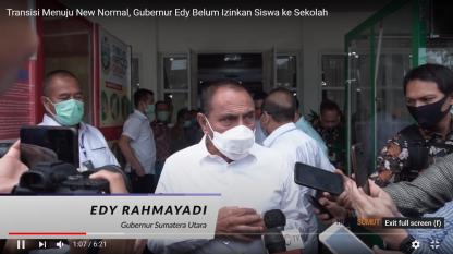 Transisi Menuju New Normal, Gubernur Edy Belum Izinkan Siswa ke Sekolah